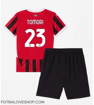 AC Milan Fikayo Tomori #23 Dětské Domácí Dres 2024-25 Krátký Rukáv (+ trenýrky)